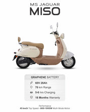 Load image into Gallery viewer, MS Jaguar Miso retro electric scooter side profile Pakistan
