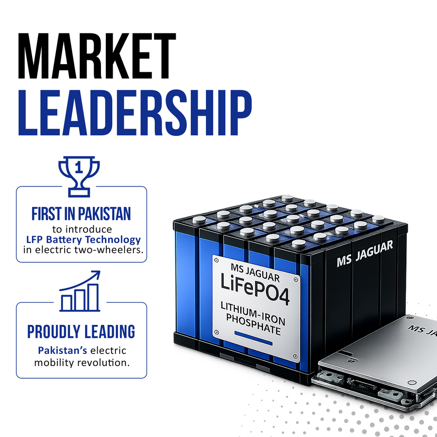 Market Leadership  | First in Pakistan to Introduce LFP Battery Technology