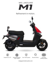 Load image into Gallery viewer, MS Jaguar M1 electric scooter crimson black Pakistan front view
