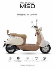 Load image into Gallery viewer, MS Jaguar Miso electric scooter white Pakistan front view
